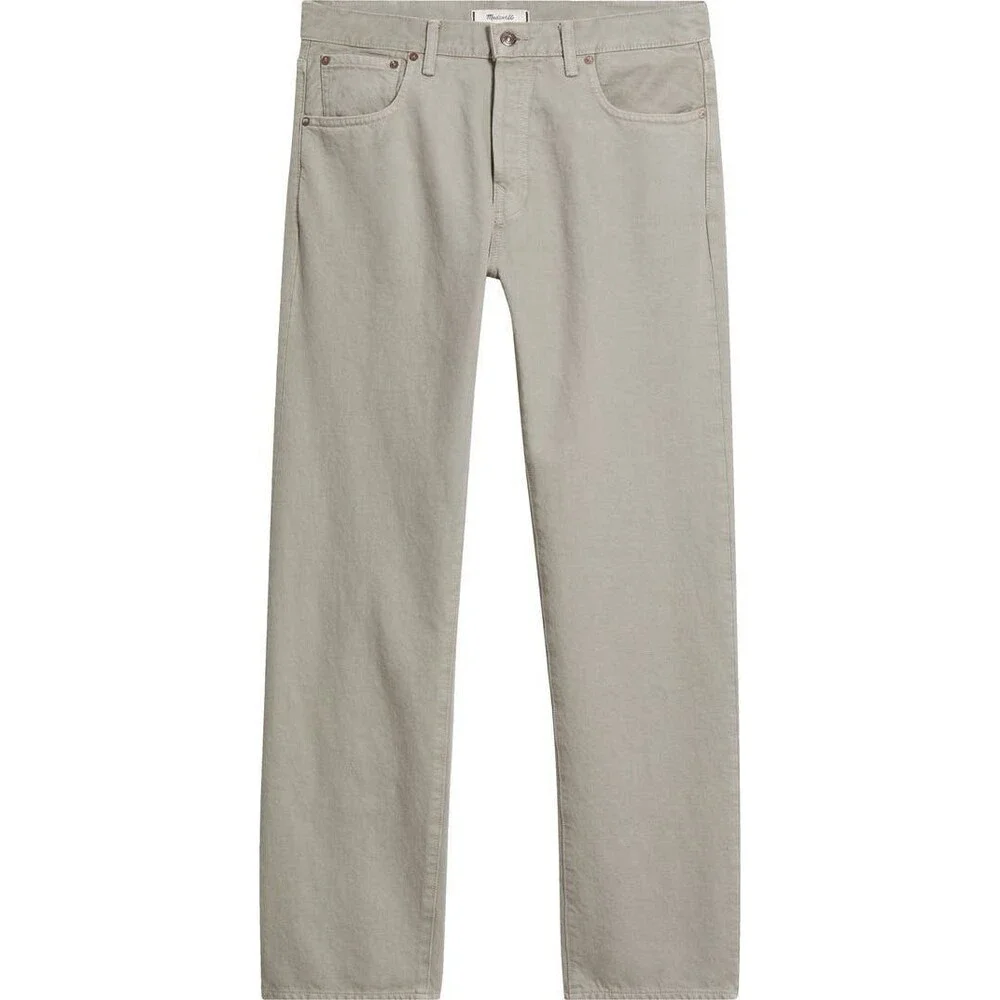 Madewell Men’s 1991 Straight Leg Jeans Washed Olive NWT Size 35/32